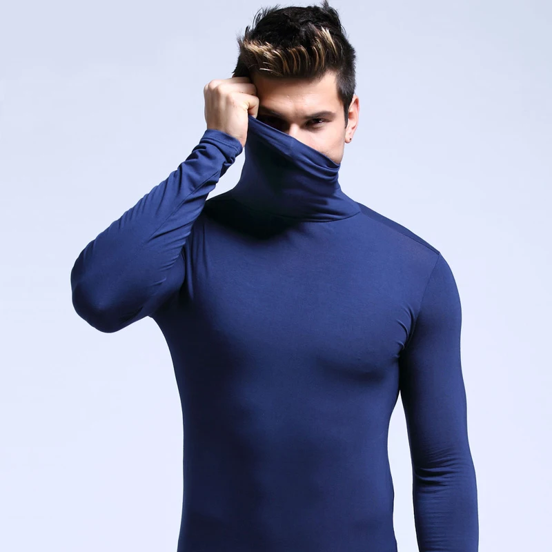 Men's Thermal Underwear Turtleneck Base Shirt