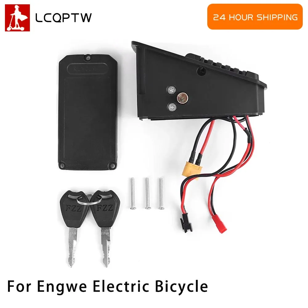 

Ebike DCH-009 ALX009 Bike Battery Lock Connection Board Cover With one XT60U-M Chargering Port for Engwe Ebike DCIN Parts