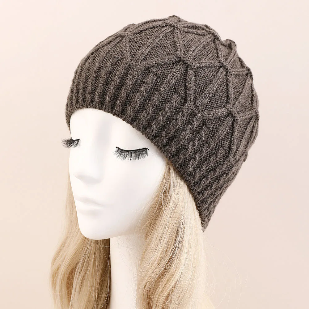 2023 New Beanie Cap Woolen Hat Warm Hedging Caps Women Knitted Hat Cool Hat Cap Thick Women Men Cap Fashion Autumn Winter Solid