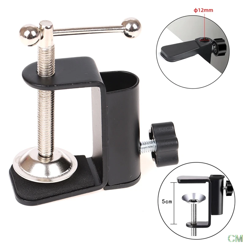 Cantilever Bracket Clamp Holder Desk Lamp Clip Fittings Base Hose For Mic Stand