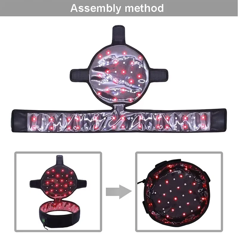 Electric Hat Cap Helmet Round With LED For Home and Salon Use  Portable Wearable Flexible Beauty Device Daily Hair Care Household Beauty Equipment - view 3