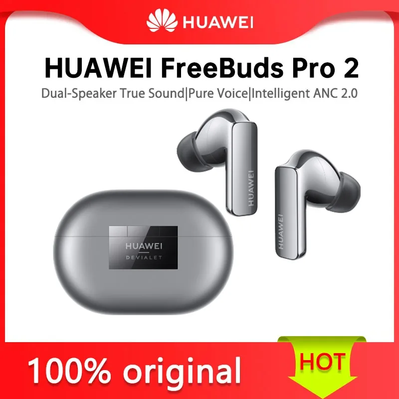 Nový Huawei freebuds pro 2 chytrý ANC 2.0 47db 4-mic volat hluk odvolání Bluetooth 5.2 frekvence dosah 14hz~48 khz pro2