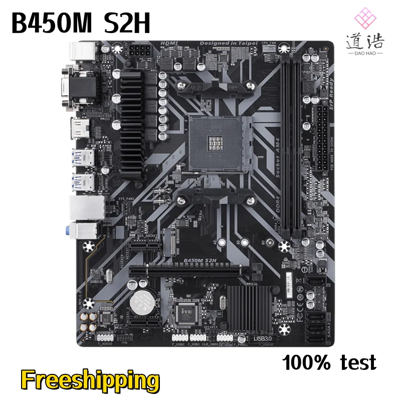 

For B450M S2H Motherboard 32GB HDMI M.2 SATA3.0 Socket AM4 DDR4 Micro ATX B450 Mainboard 100% Tested Fully Work