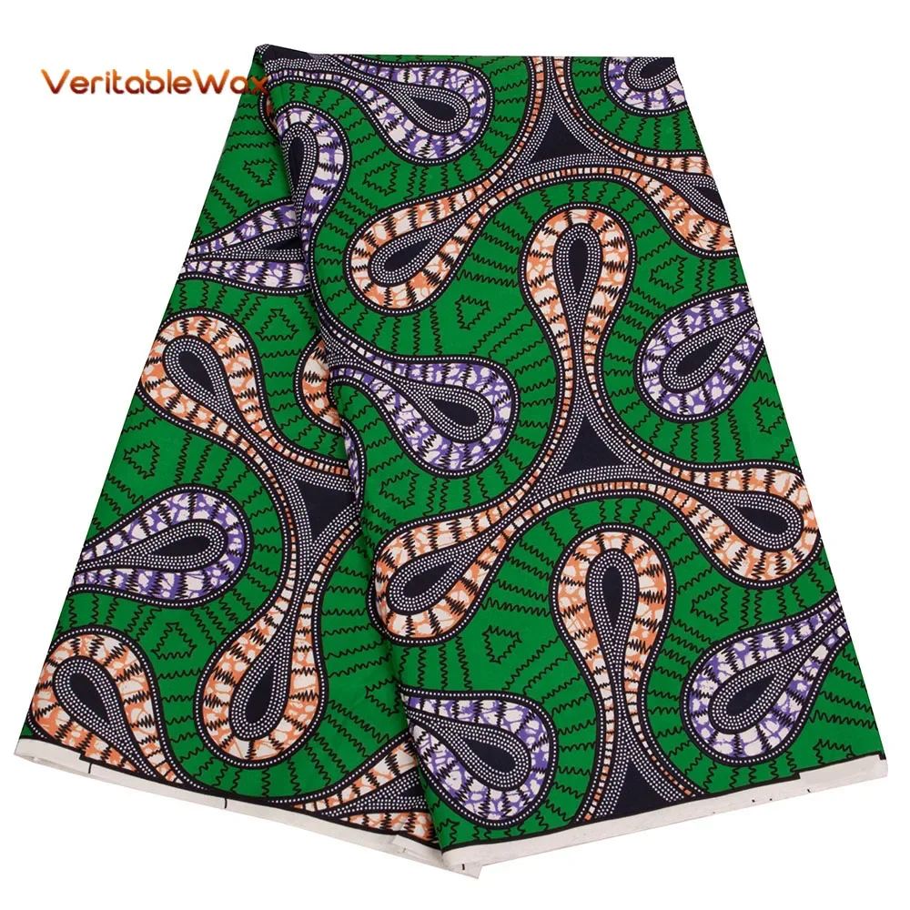 Veritablewax Fan Anniversaire African Fabric By the Yard Polyester Material For Handsewing High Quality Cloth for Party Dress