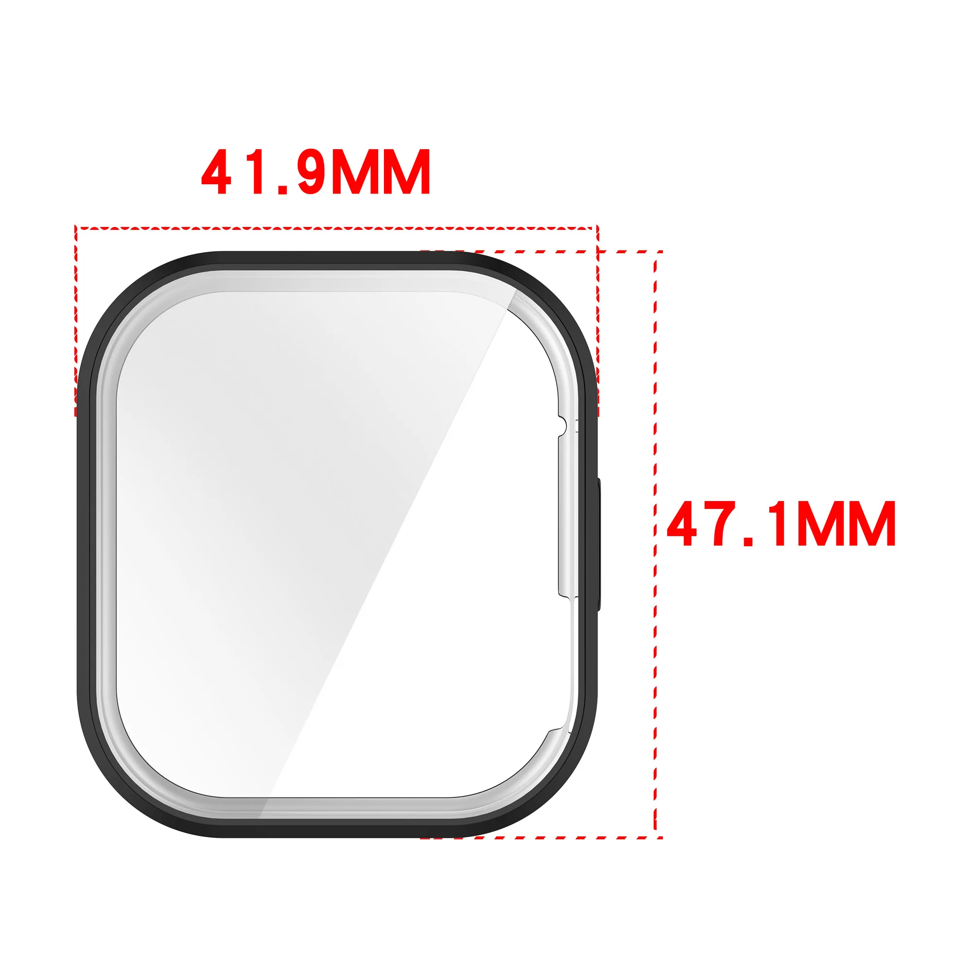 Vollständige TPU-Hülle für Redmi Watch 6 Active Smartwatch, kratzfester Displayschutz, neue Stoßfänger-Schutzhülle, Zubehör – Detail 3