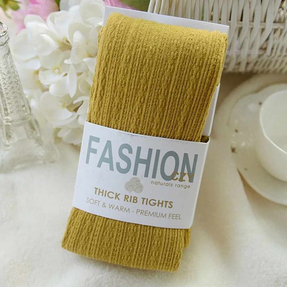 

Красивые теплые вязаные колготки из шерстяной пряжи, зимние эластичные чулки для женщин