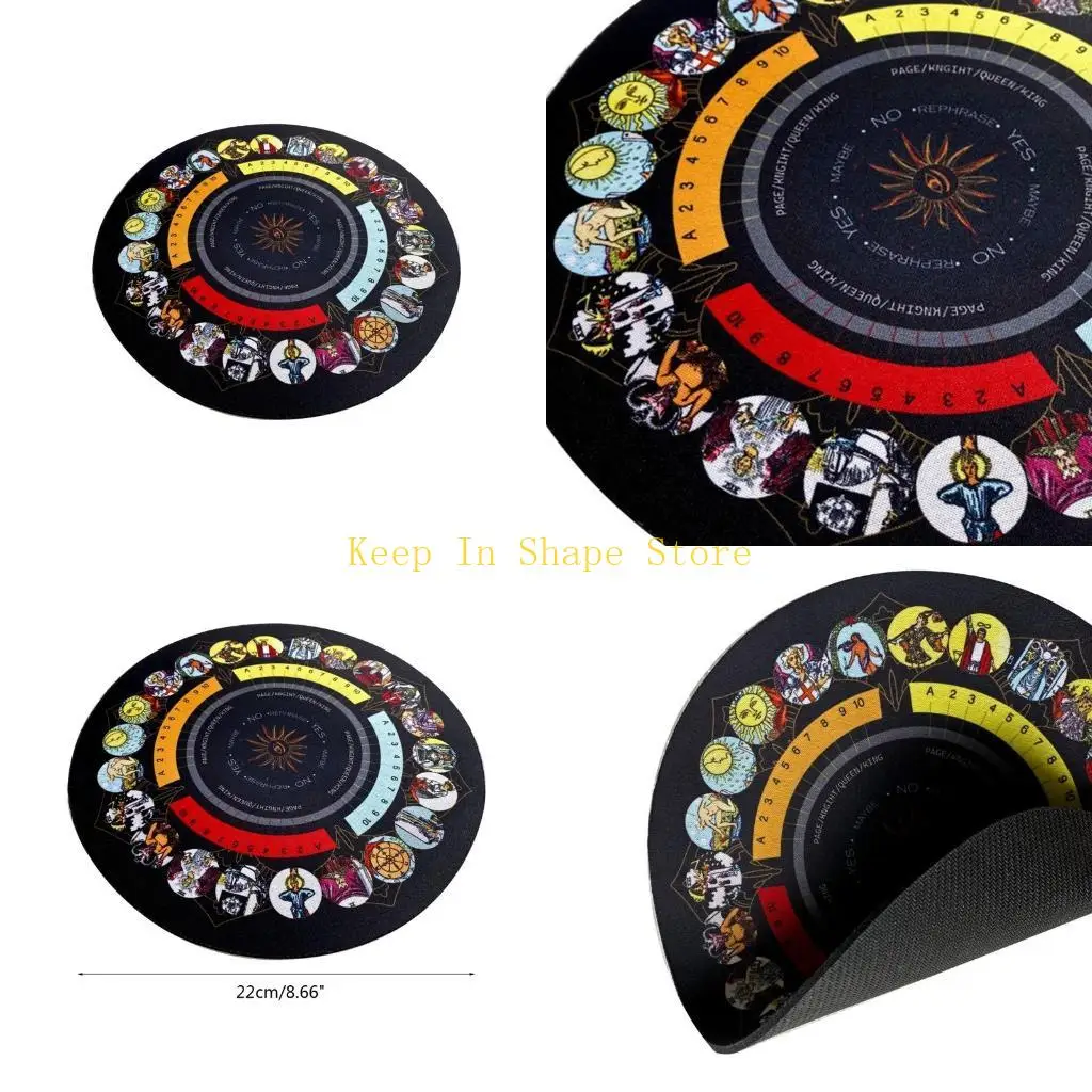 

U1JC Tarot Tablecloth Altar Table Divination Diving Astrology Diving Gavination Clobstry Cround 22 см/8,66 дюйма