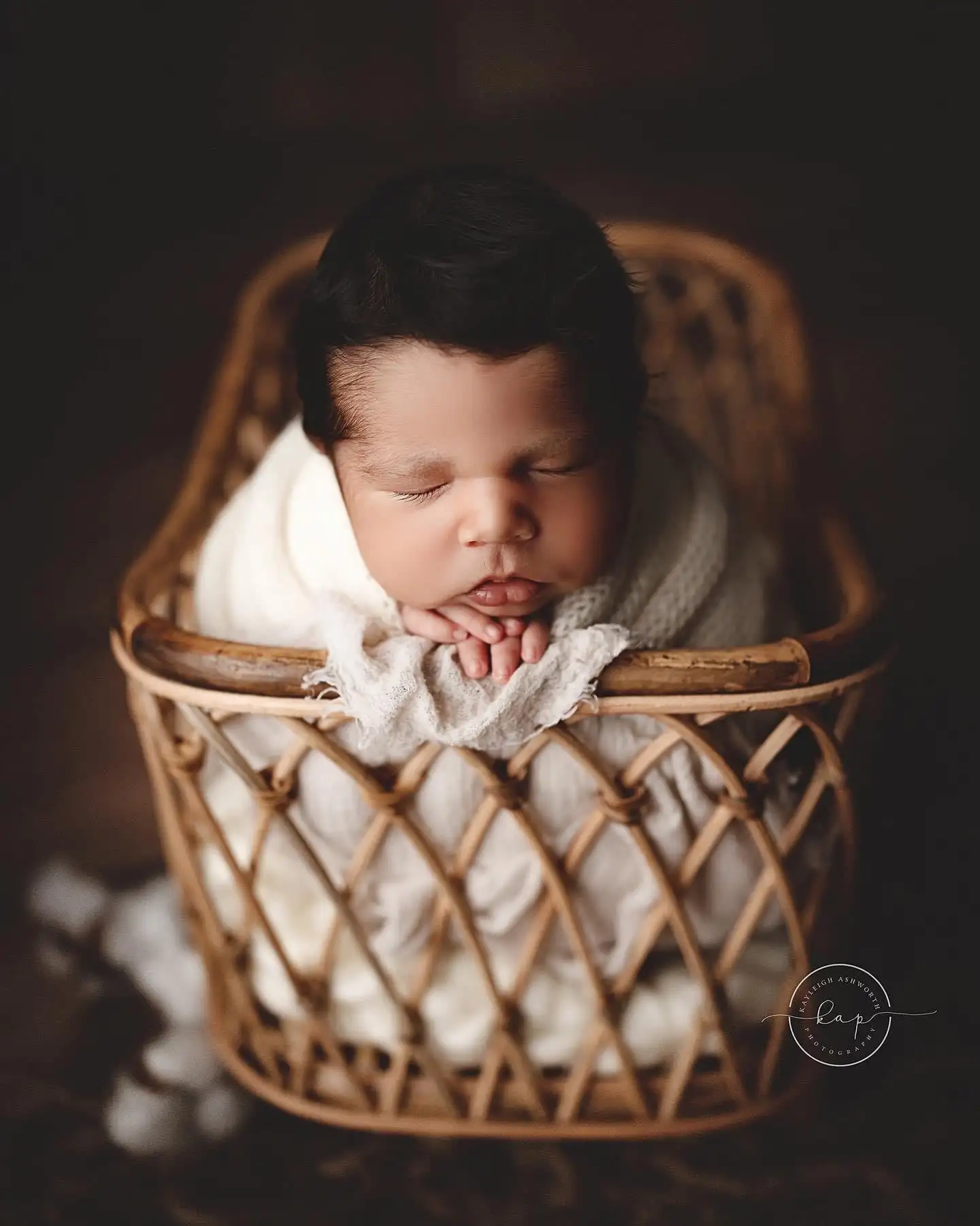 Newborn Photography Props Baby Basket Vintage Rattan Baby Bed Weaving Baskets Wooden Crib for Newborn Photo Shoot Furniture