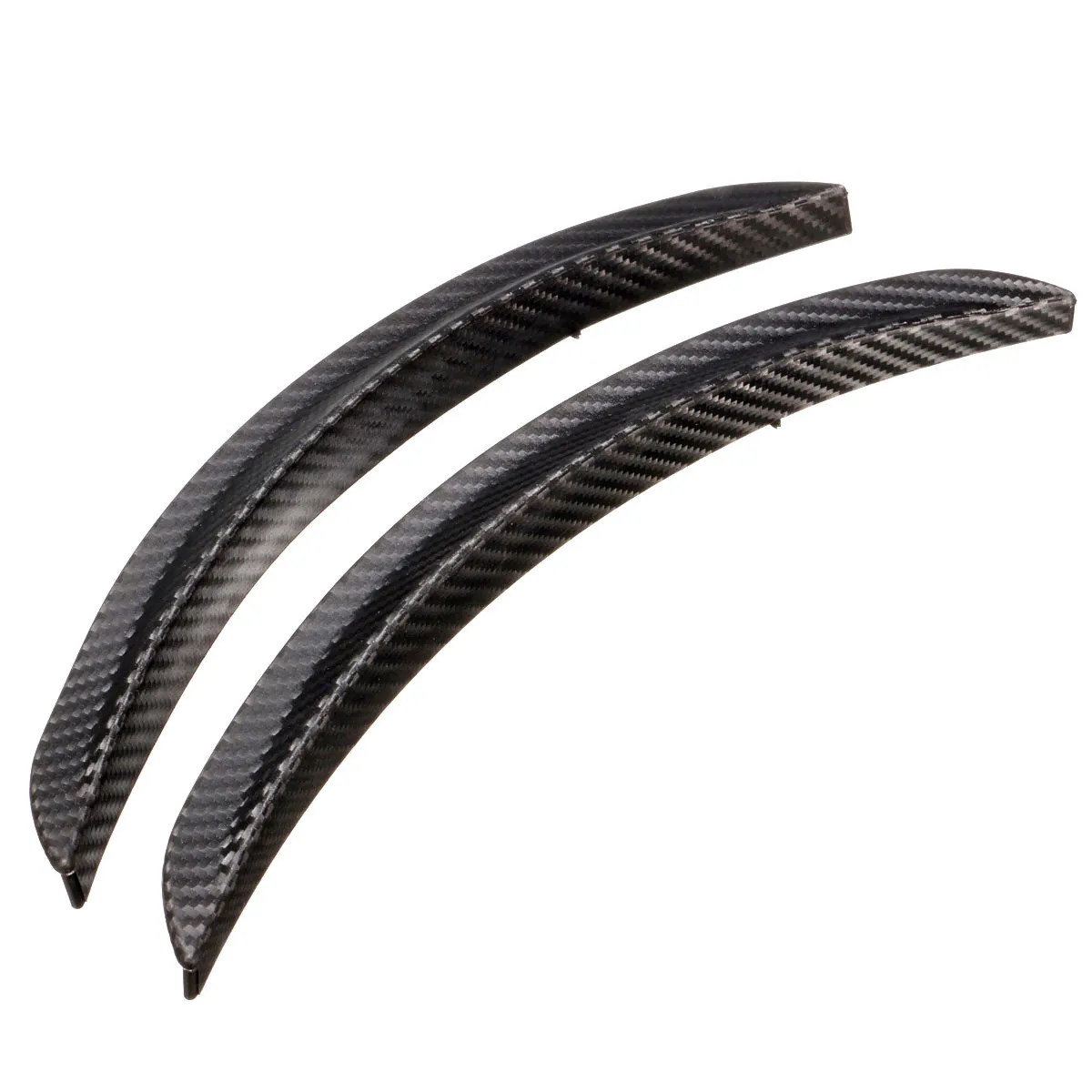 

Wheel Lip Fender Flares 25cm Carbon Fiber Look Universal Pair Car Protector Cover Molding Trim Supplies Accessories Body Tuning