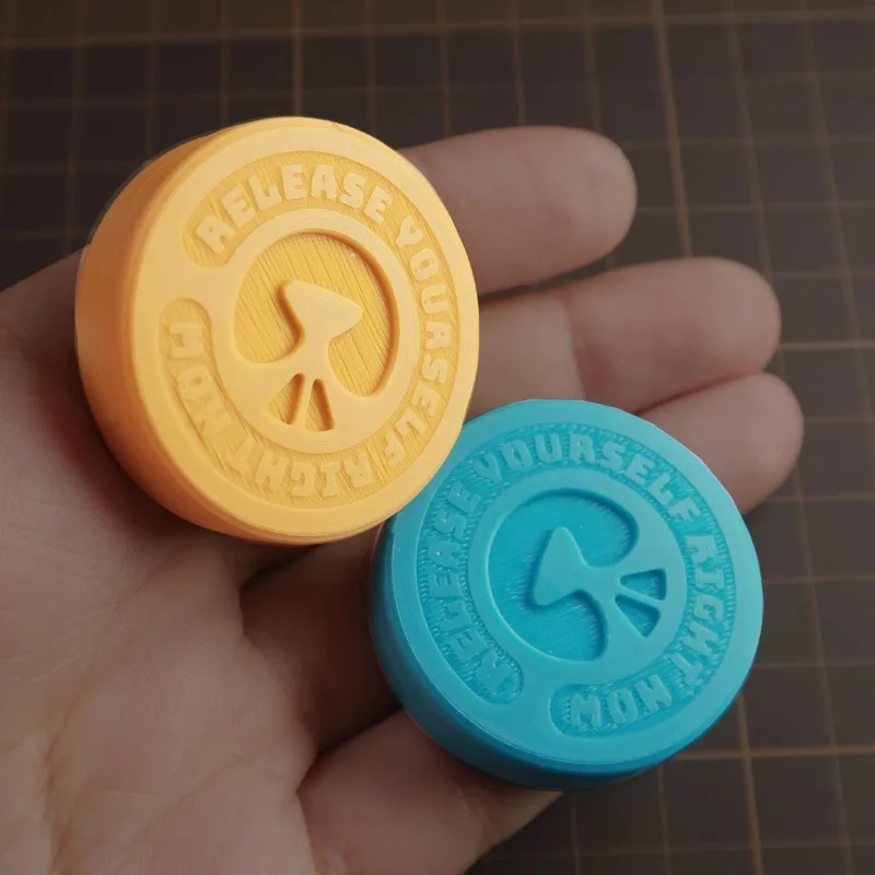 

Magnetic Push Coin Haptic Coin Push Card Pushing Plate Slider EDC Stress Reducing Toys Mini Fidget Relieve Anti-Stress Sensory