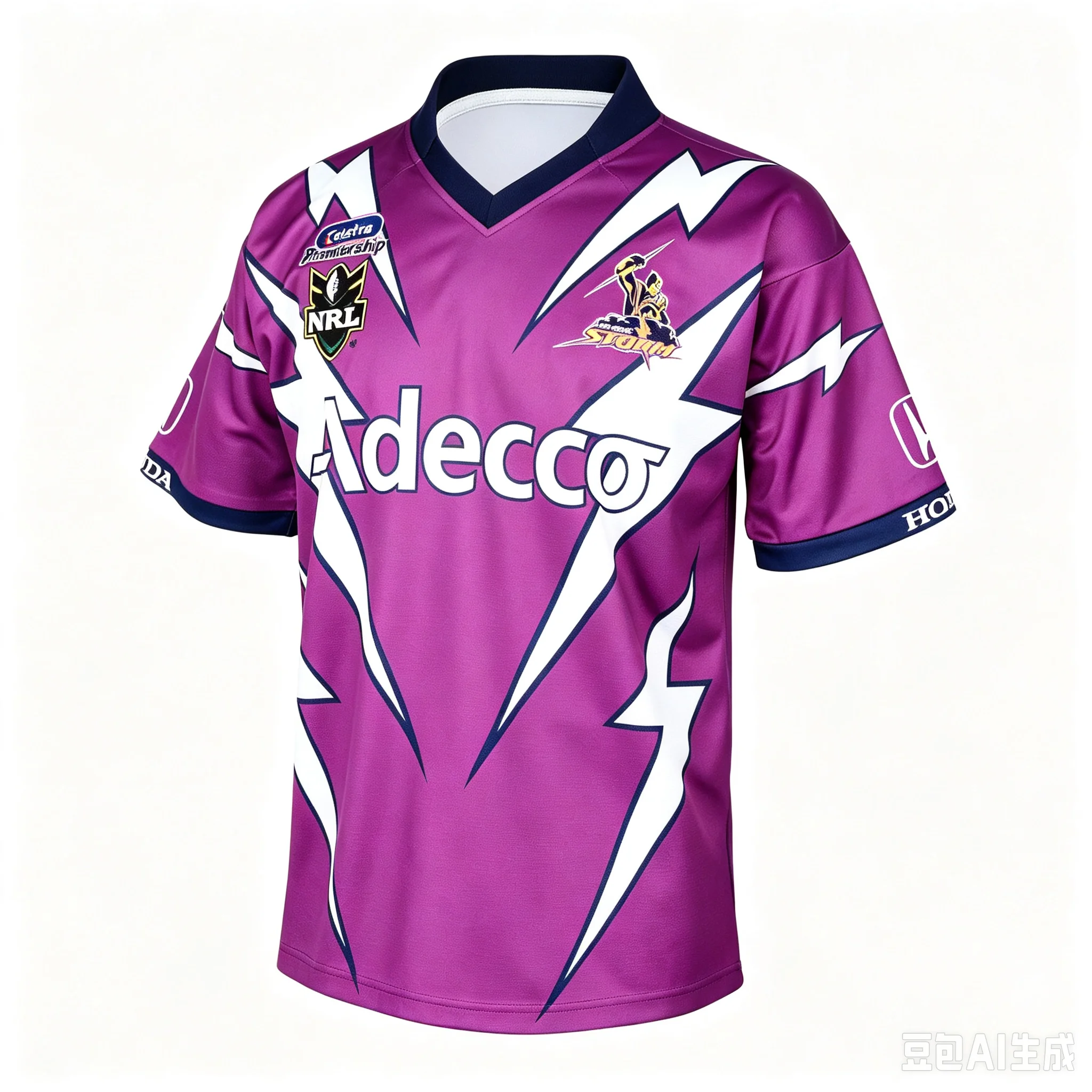 Hot Men Y2K Oversized Loose Retro 2001 Storm Rugby Jersey V-Neck Short Sleeve Summer Sports Game Daily Athletic Tops