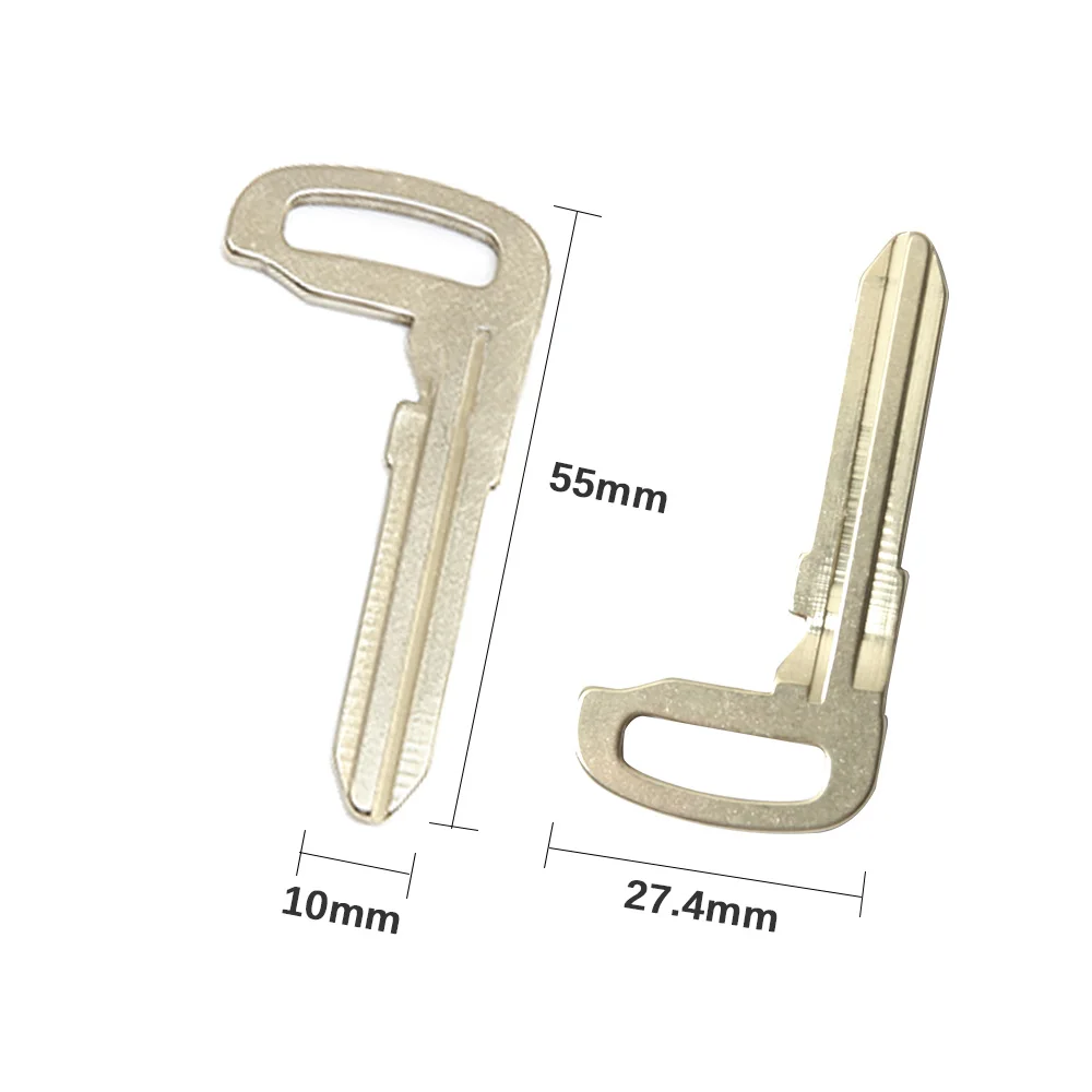 5PC Car Key Blank Uncut car key blank blade Emergency for Toyota, Daihatsu, Subaru Smart Keyblade