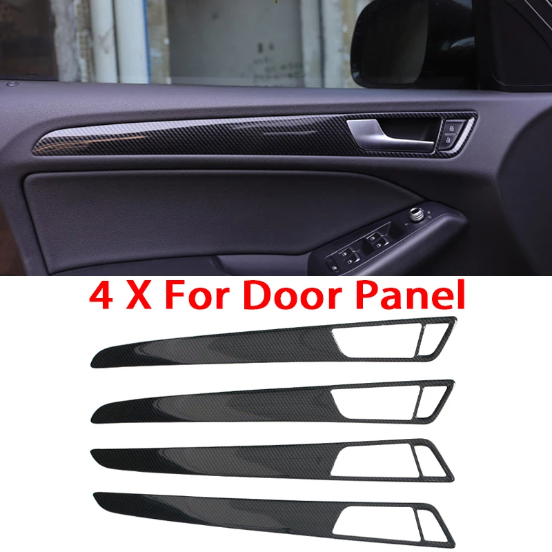 Car LHD Console Armrest Gear Shift Decoration Frame Cover Trim Carbon Fiber Color Interior For Audi Q5 2010-2016