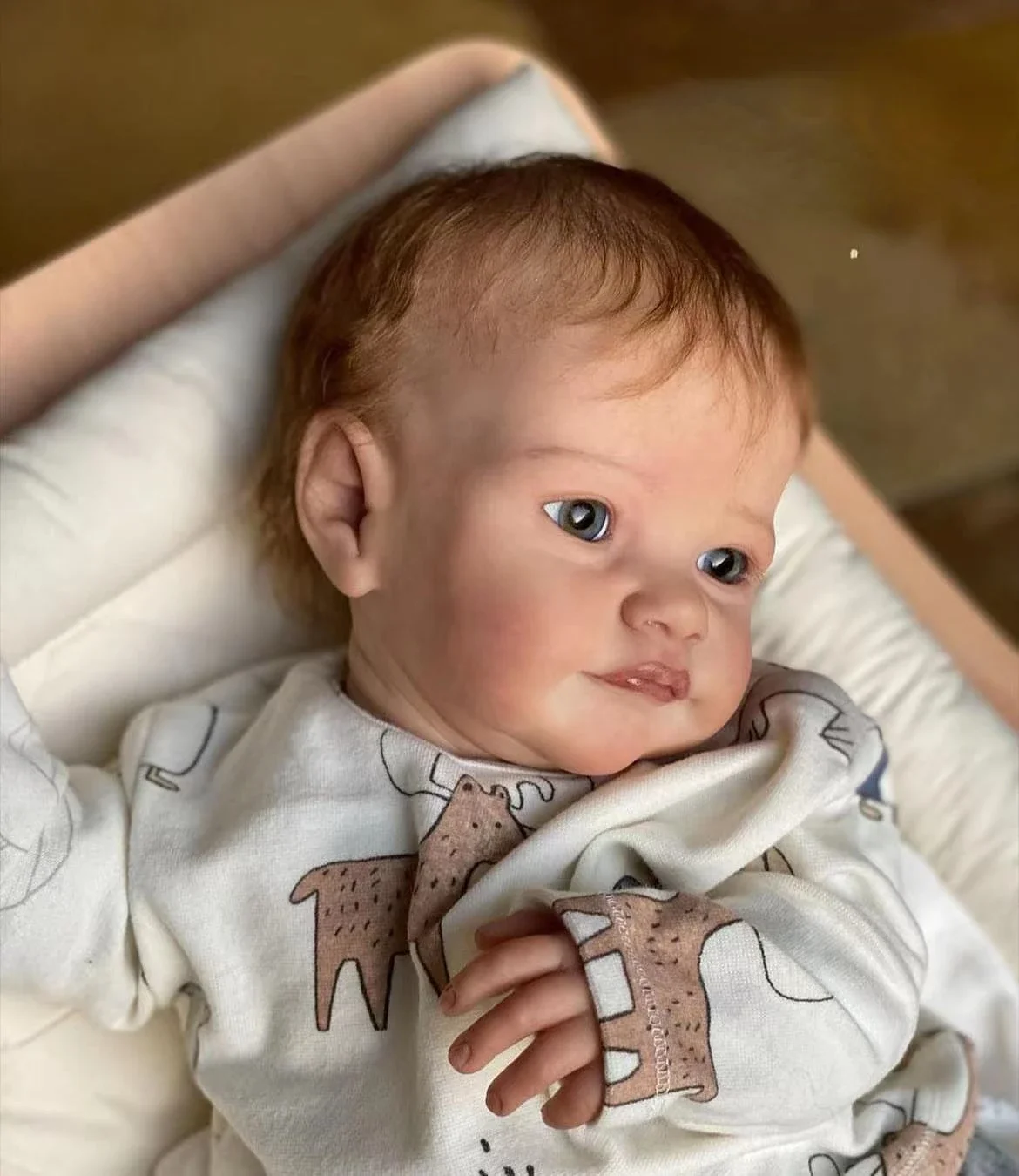 Dls 60cm boneca concluída como em imagem boneca reborn tobiah pintura à mão boneca com pintura genesis alta qualidade pele 3d camada múltipla