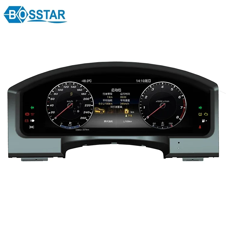 Bosstar 12.3 Inch Android 2+32GB Car Speedometer Oil Gauge for Land Cruiser Instrument Cluster