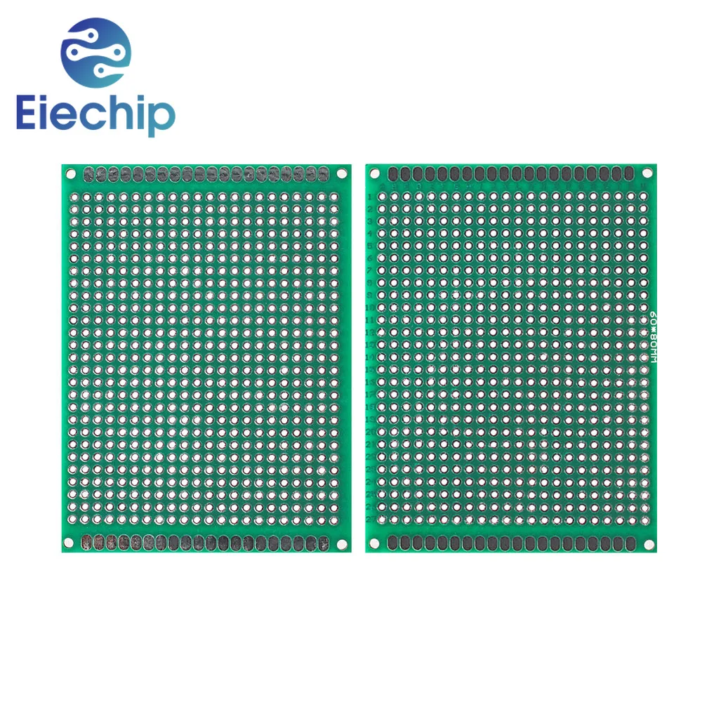 10PCS 6*8CM Double Sided Pcb Board Green DIY Prototype Pcb Universal Board Circuit Boards Diy Electronics