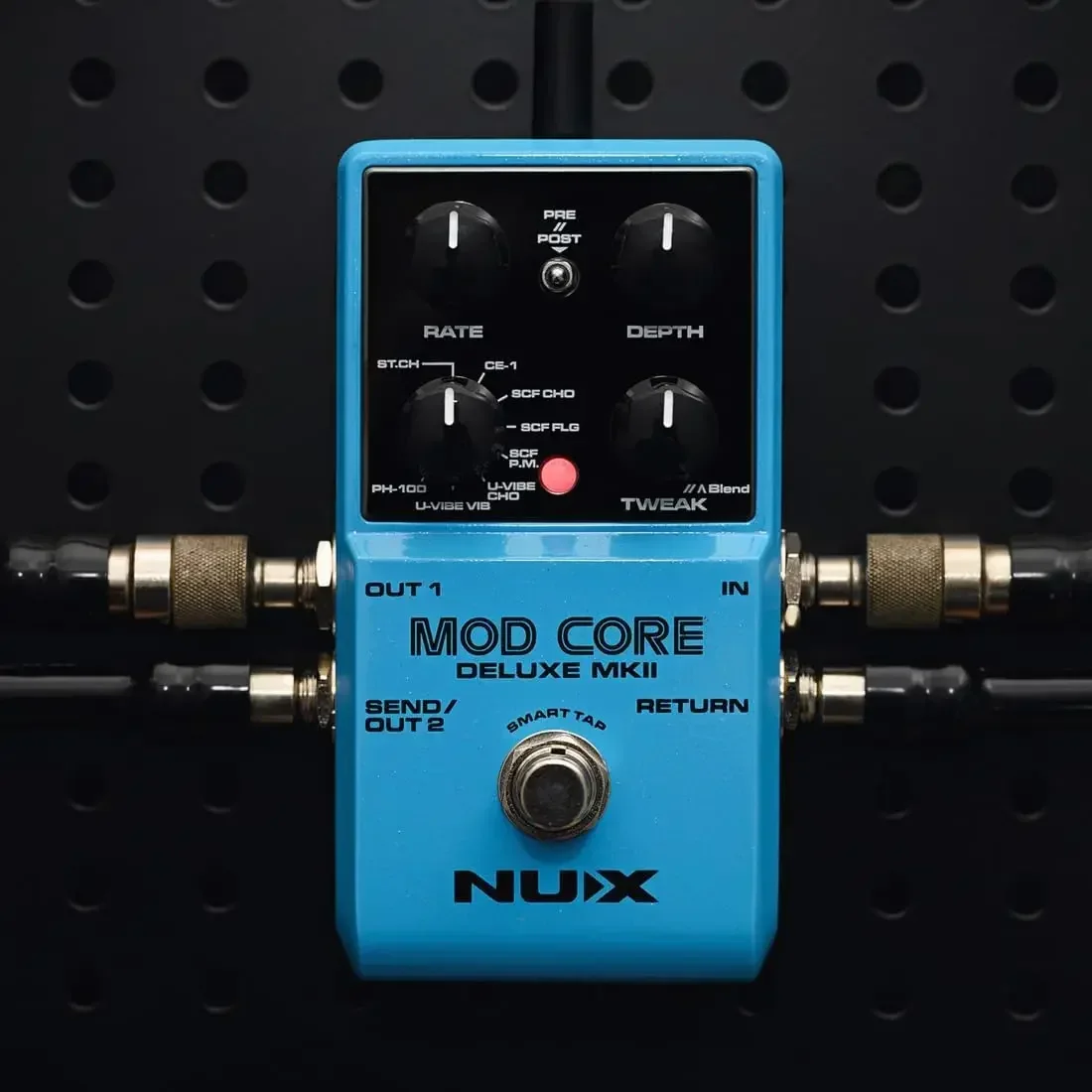 Pedal NUX-Mod Core Deluxe MKII, efectos de guitarra eléctrica, pedal de modulación con 8 tipos, enrutamiento de señal avanzado