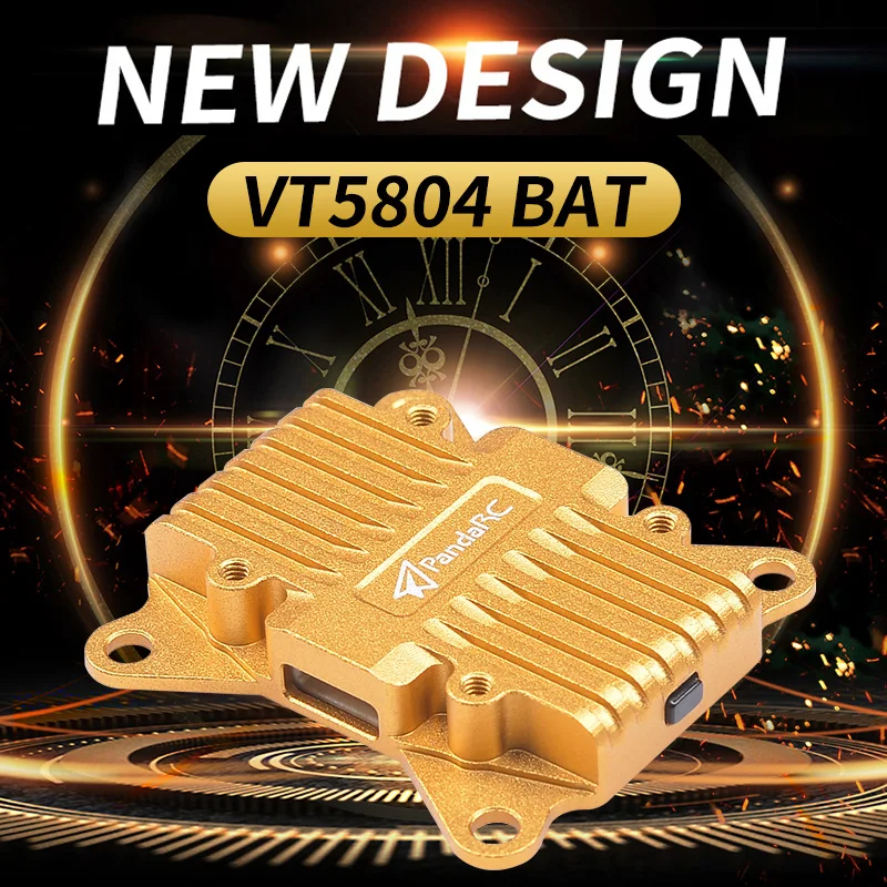 

PandaRC BAT 2.5W FPV VTX 5.8G 2500mW Adjustable Video Transmitter 56CH 6-36V MMCX 30.5/20mm Mount 11g Lightweight For RC Drones