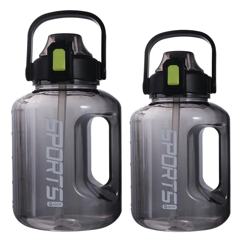 

Drinking Bottles 1.8L/3L Sports Water Bottle Handle Straw Gym Cycling Cup Portable Large Capacity Men Water Kettle Fitness