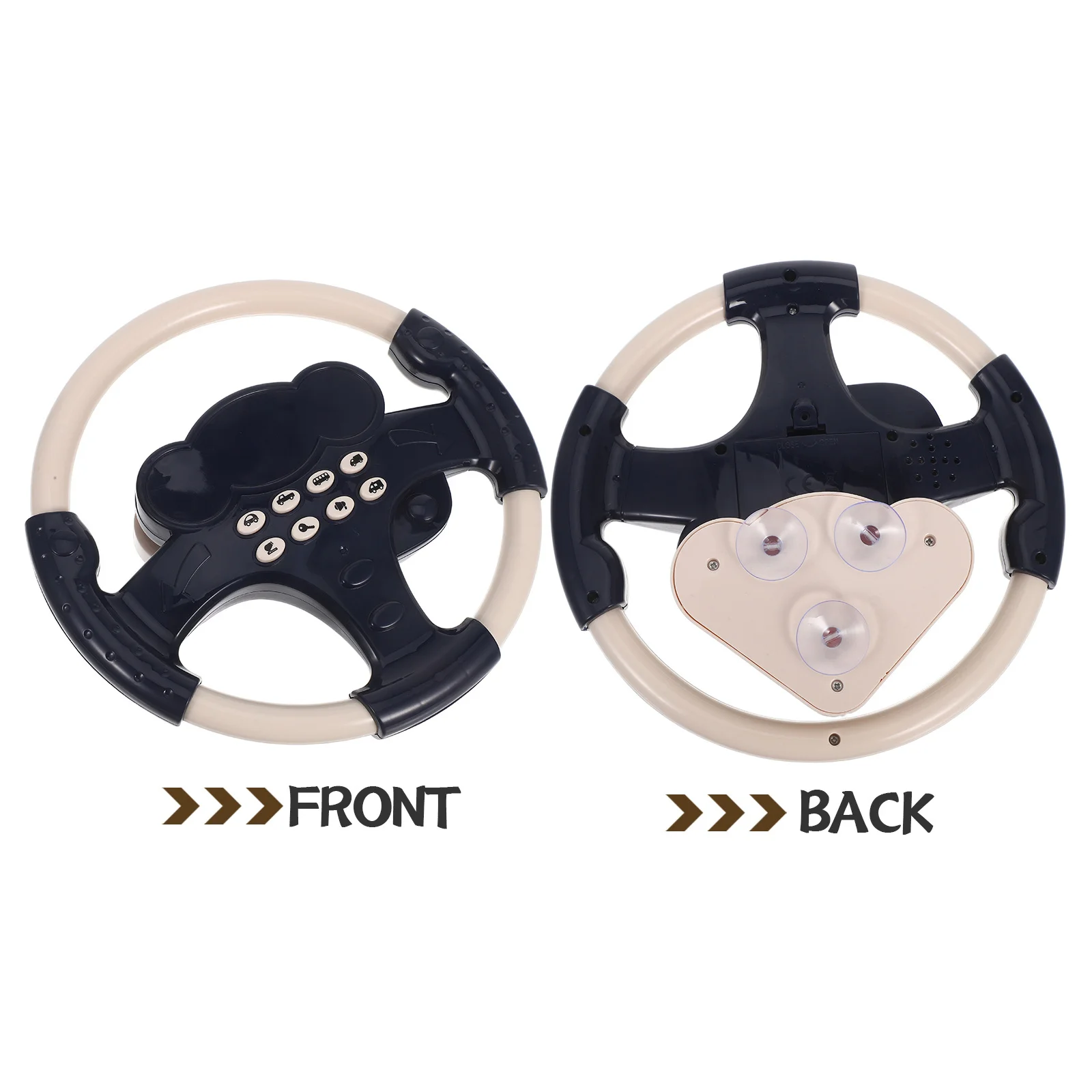 Stuurwiel voor kinderen Kinderen Simulatie Rijden Spelen Geluidseffecten Zuignap Tafelblad Interactief spel voor peuters