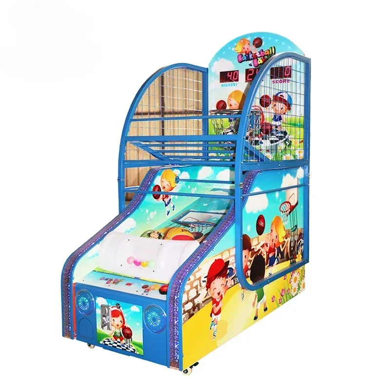 compact design hot sale Indoor Simulator Children Coin Operated Adults Basketball Mini Arcade Game for amusement park