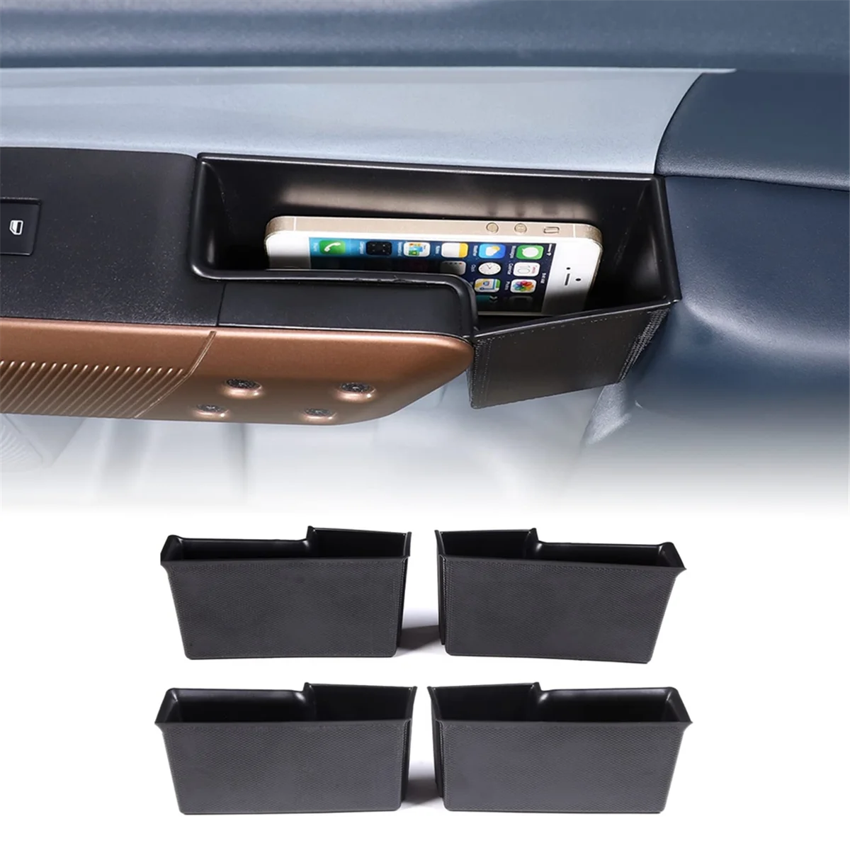 For Ford Maverick 2022 2023 Front and Rear Door Storage Box , Car Door Storage Box Glove Organizer Tray Handle Pocket