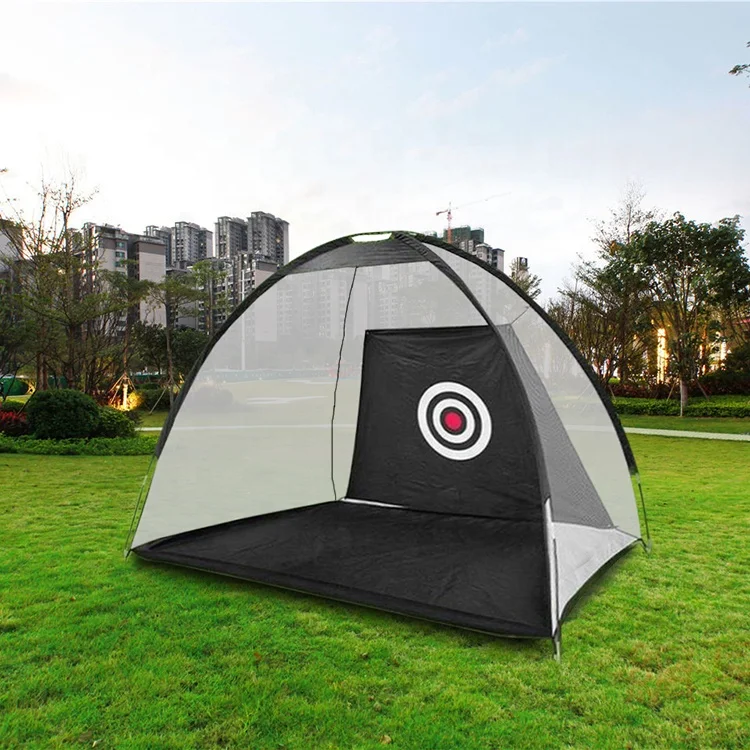 Para 3 metros de rede de percussão para prática de balanço interno e externo Rede portátil para prática de golfe