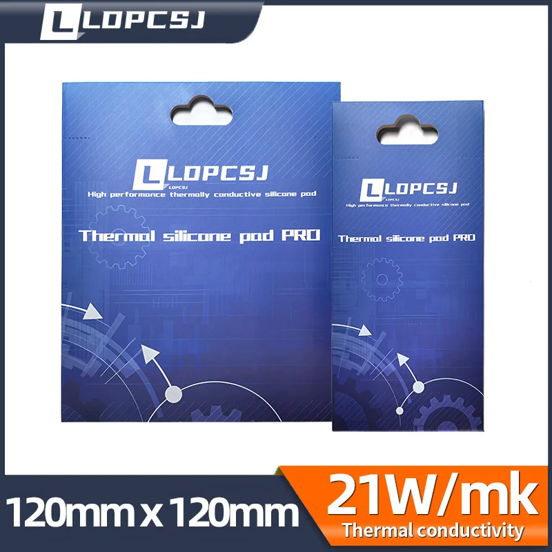 Ldpcsj 그래픽 카드 냉각 열 패드, CPU GPU 마더보드, 방열 실리콘 그리스 시트, 멀티 사이즈 크롭, 21W/MK