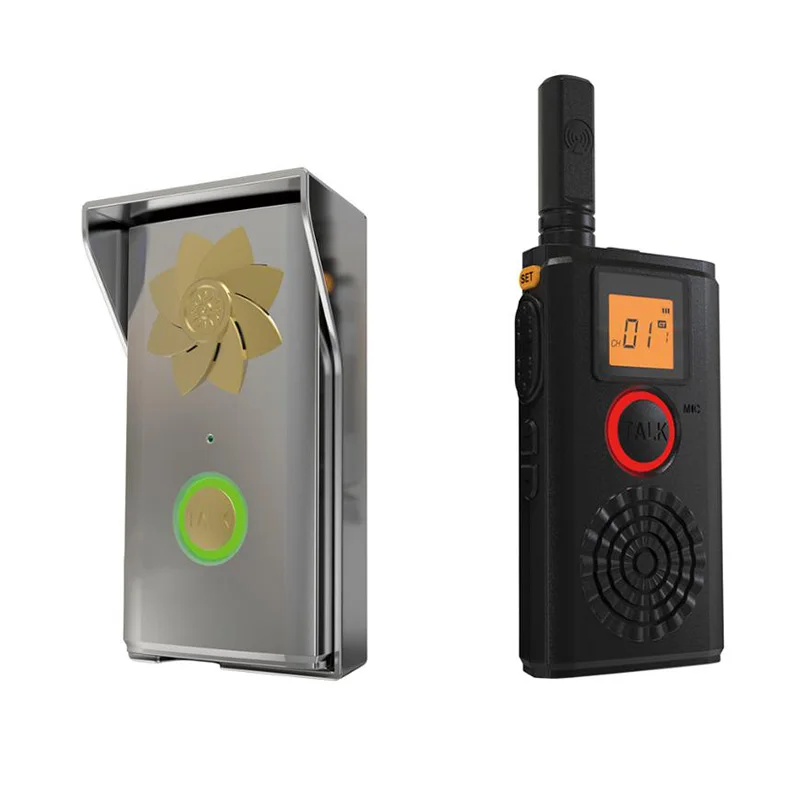 

Doorbell Walkie Talkie Portable Handheld Two Way Radio With Call Help Bell Crony T-368D