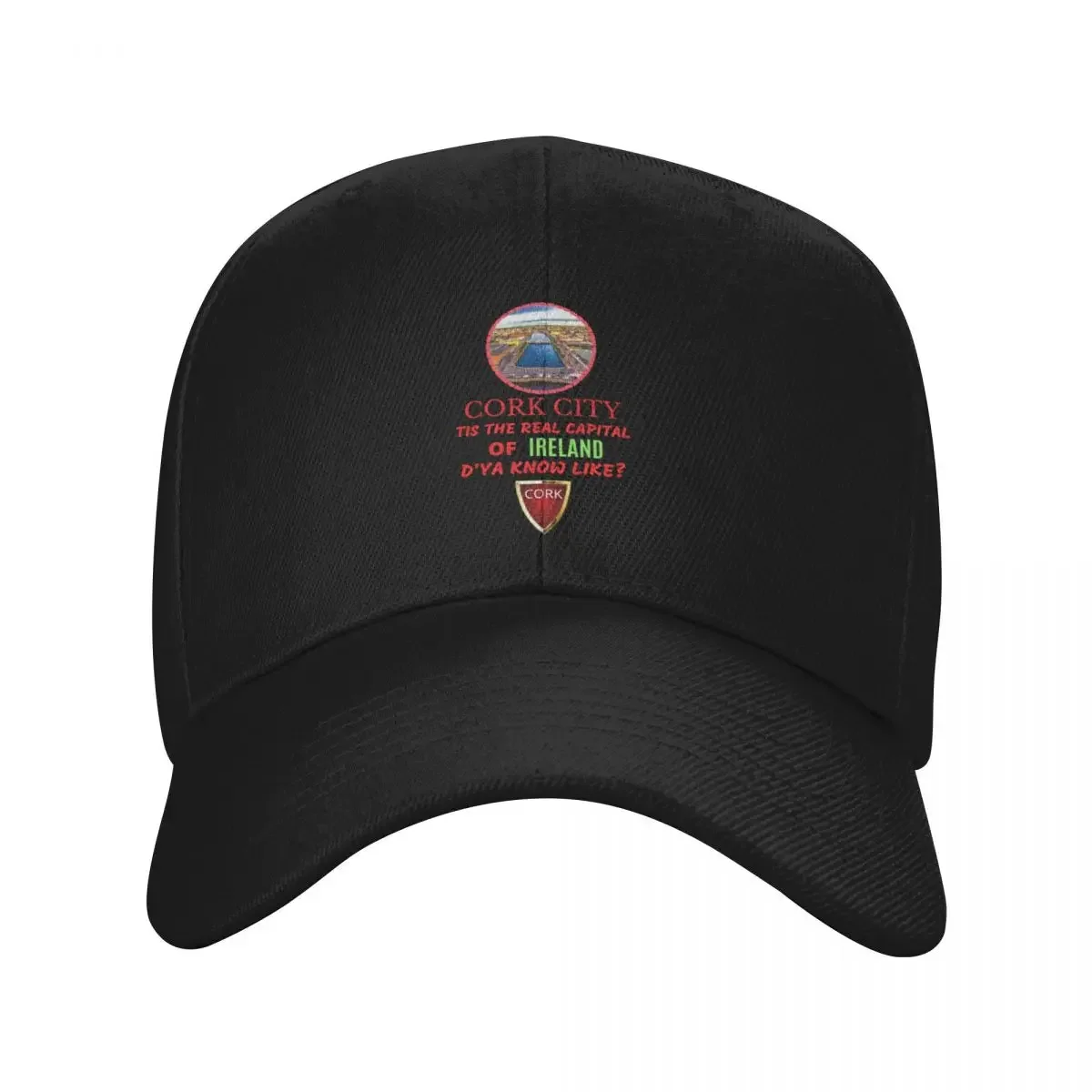 Cork City Tis The Real Capital Of Ireland Baseball Cap Designer Hat sun hat Bobble Hat Golf Caps Women Men's