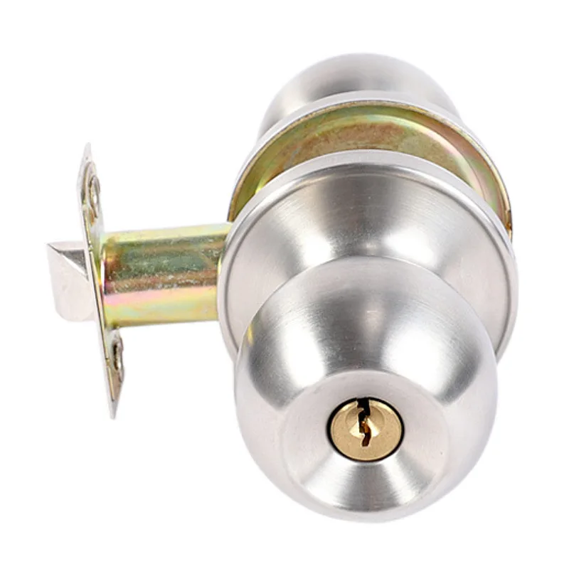 3 Lever Bedroom Door Lock Stainless Steel Bathroom 587 Knob Lock