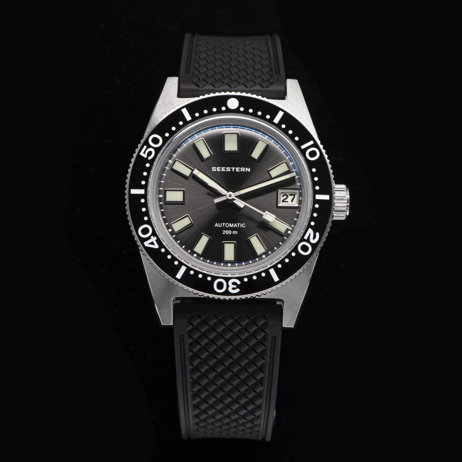 SEESTERN Tauchen Uhr 62MAS Automatische Mechanische Männer von Handgelenk Uhren Japan NH35 Bewegung Sapphire Glas Armband Leucht Lünette
