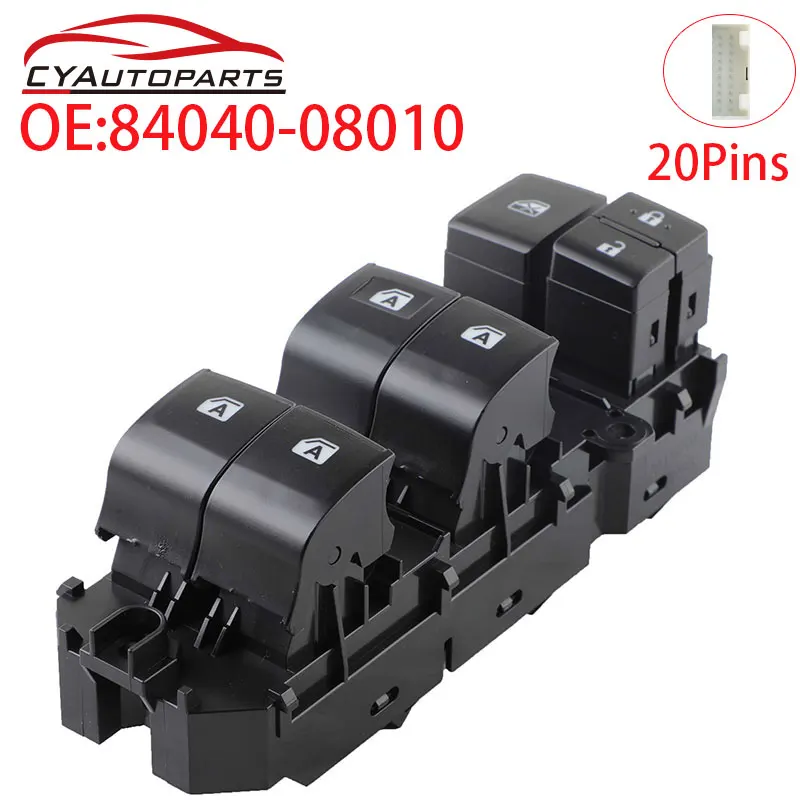 Новая передняя левая кнопка включения стеклоподъемника для Toyota Sienna 2015-2020 84040-08010 8404008010