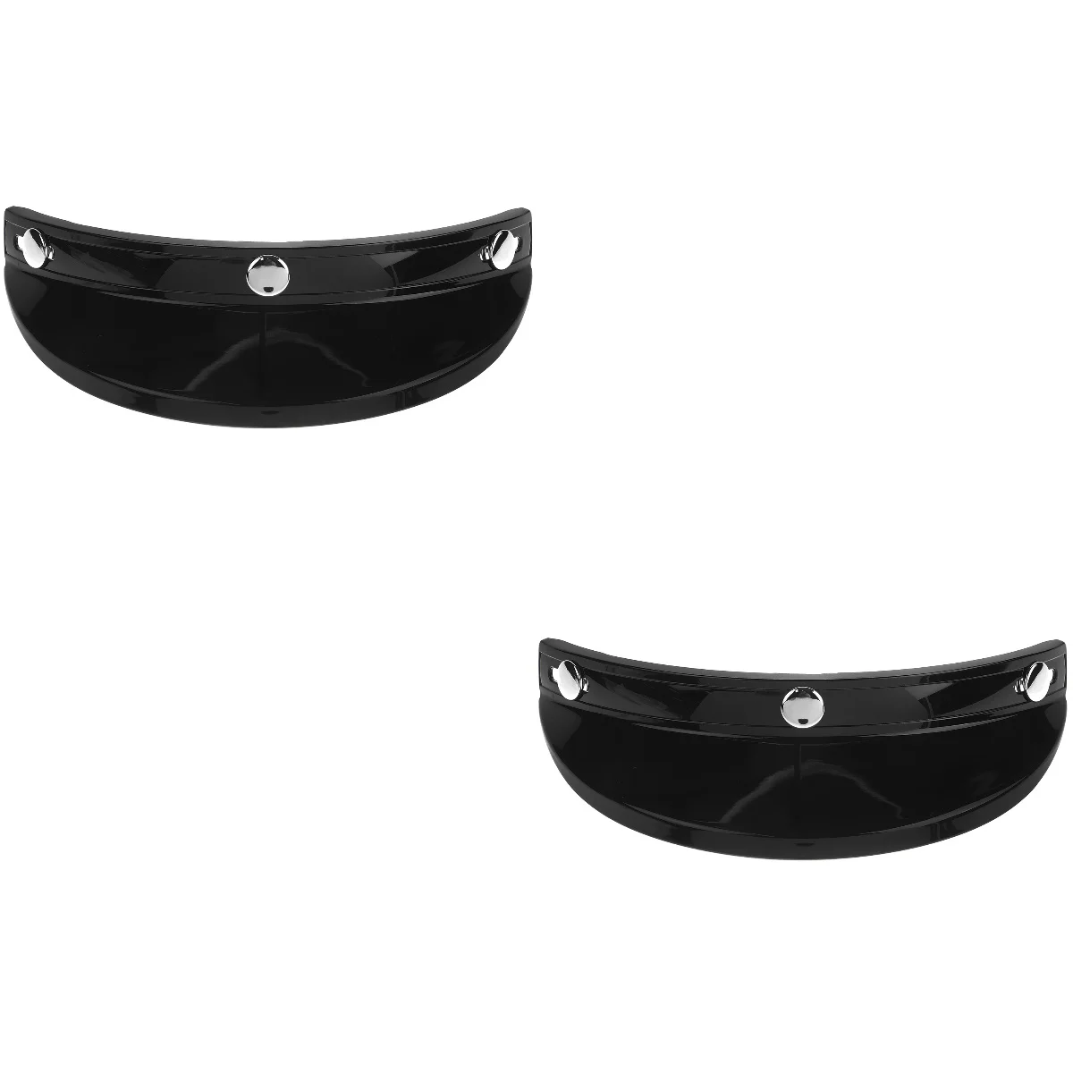 

Set of 2 Bike Brim Sun Hat Visor Button Motorcycle Shade for Photochromic