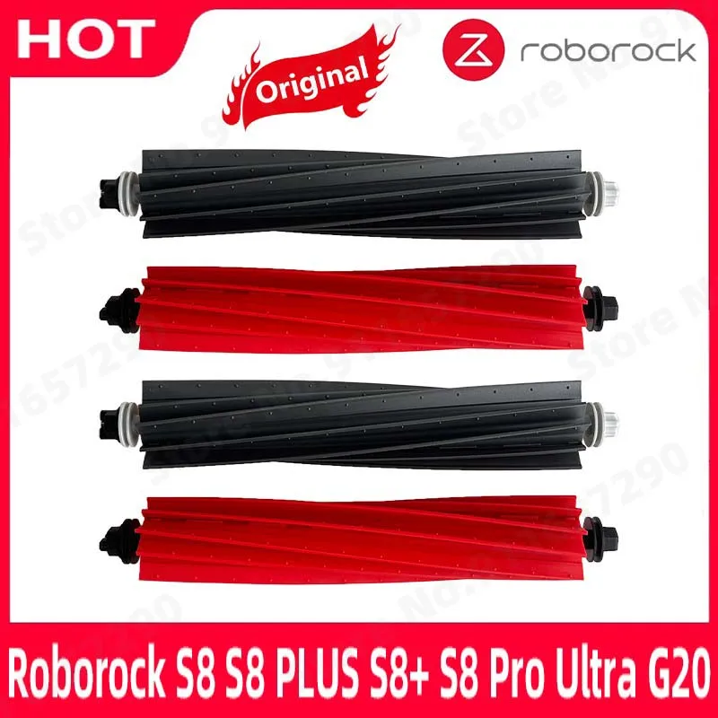 New Original Roborock S8 S8 PLUS S8+ S8 Pro Ultra G20 Parts Dua Roller Main Brush Rubber Free Twine Brush Accessroies