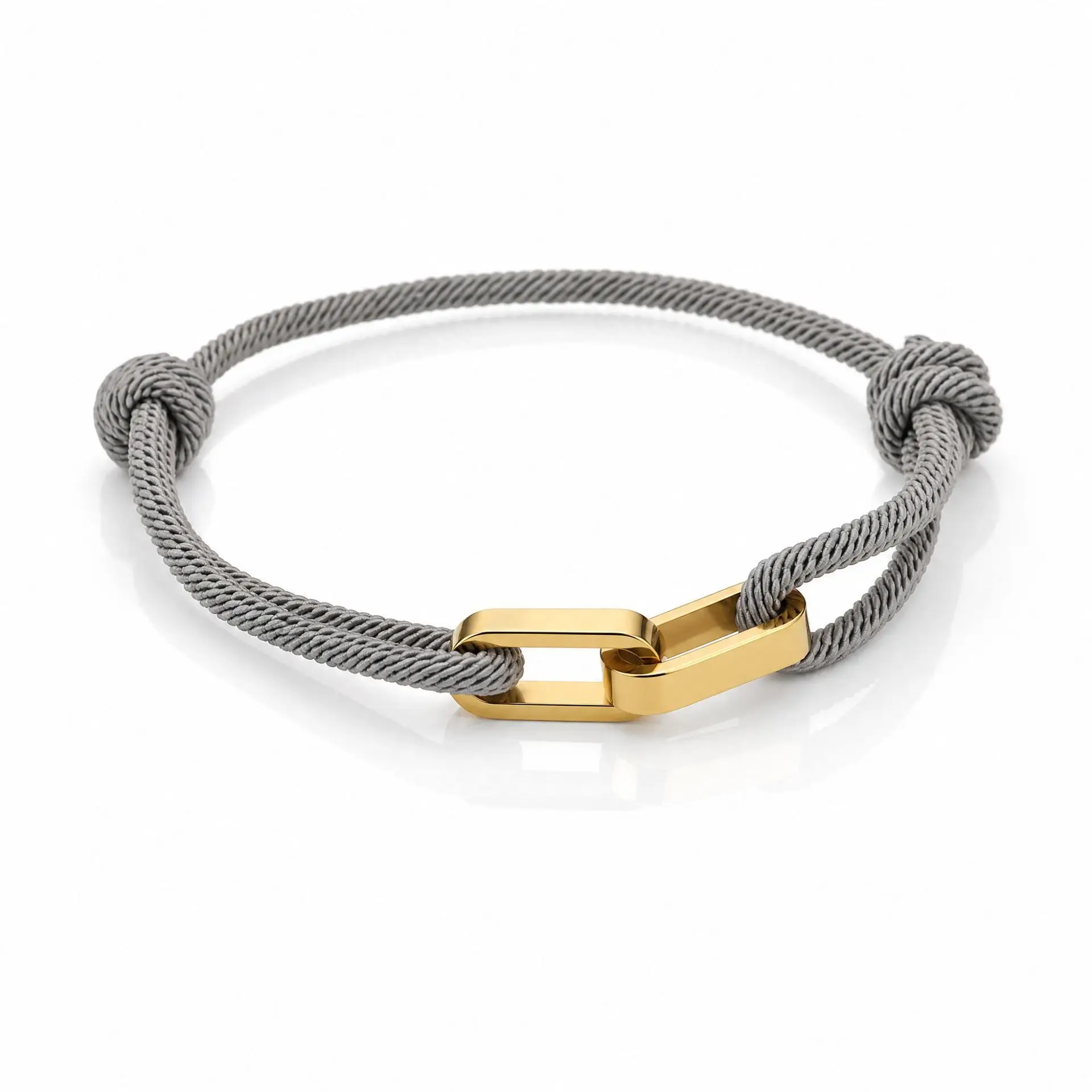 Trendy Adjustable Rope Chain Custom Name Bracelet for Couples