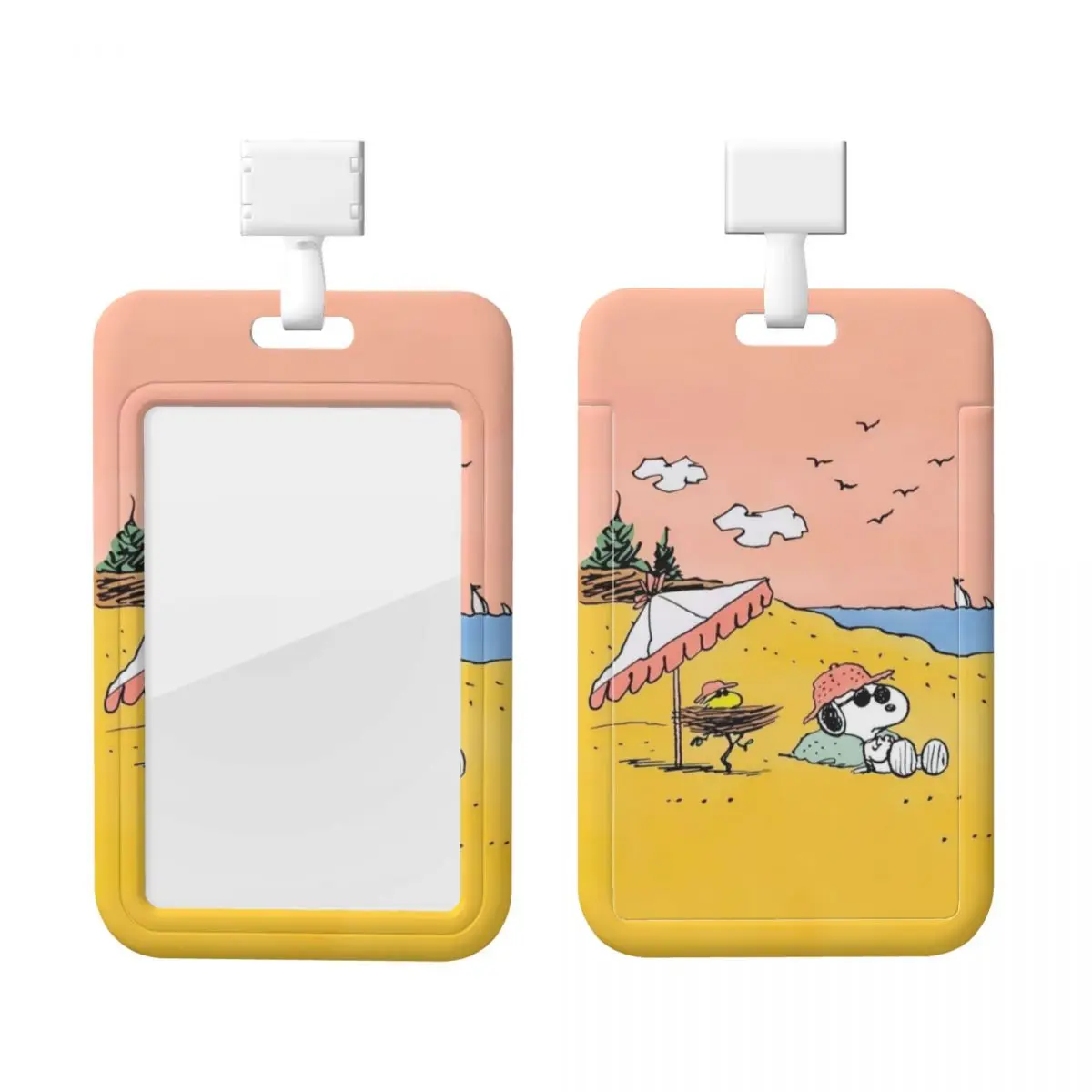 

Custom Lanyard Card Holder S-Snoopys Card Badge Holder For Subway Bus Bank Card Lanyard Credential Badge Holder for Factories