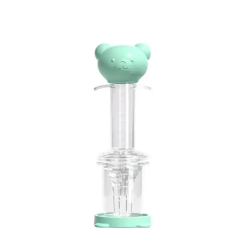 New Cute Bear Baby Medicine Feeder Infant Needle Feeder Squeeze Medicine Dropper Newborn Smart Medicine Dispenser Baby Stuff