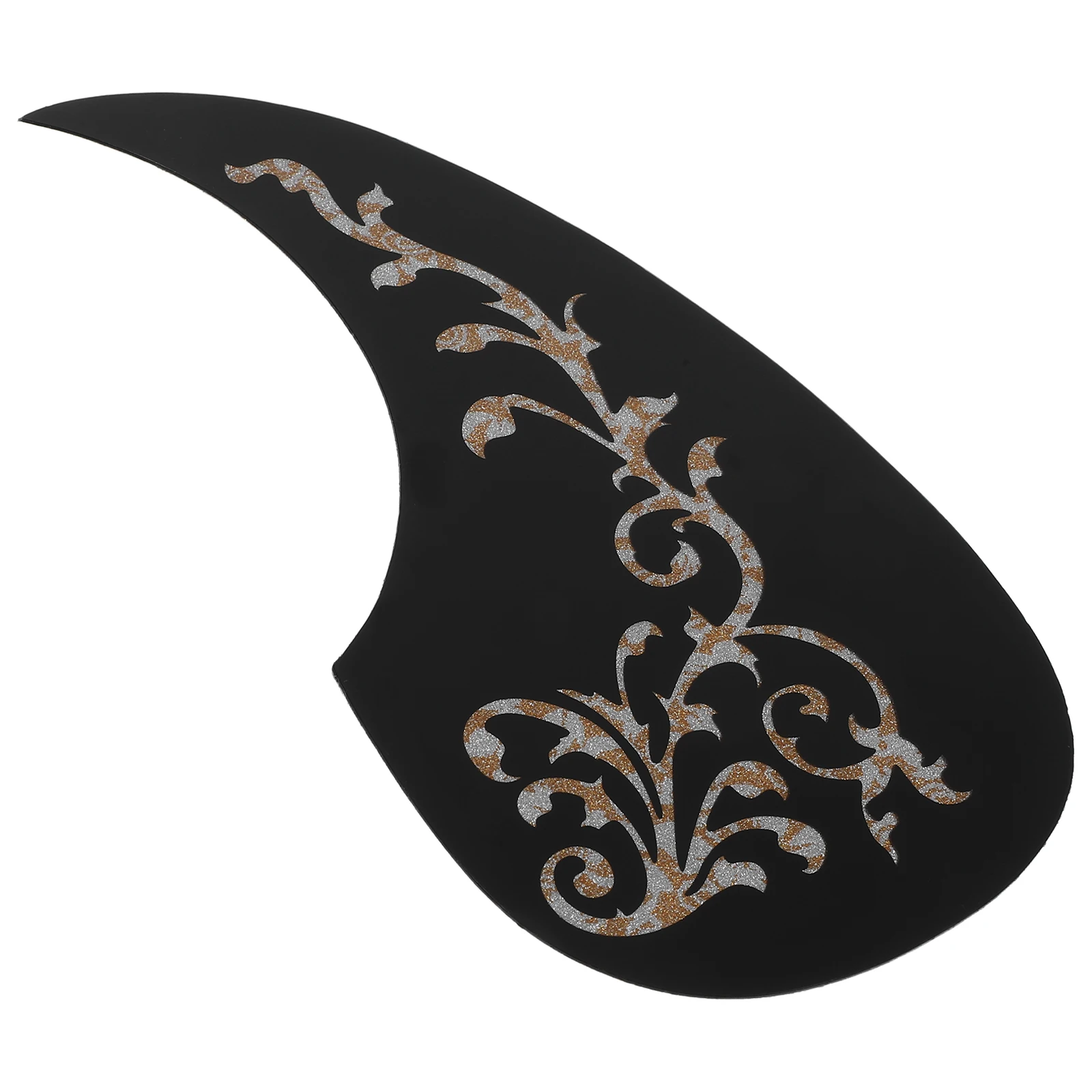 

Black Comma Pickguard Sticker White Vine Acoustic Electric Guitar Accessories Anti Scratch Guitar Pick Guard Plate