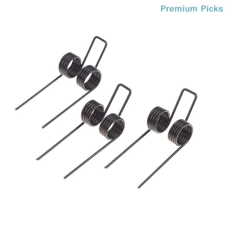 portableWire 1.2x11mm Double Torsion Spring 3Pcs Black Plated Steel Replacement Suitable for Small Appliance Maintenance