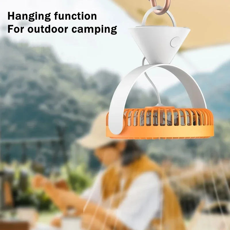 샤오미 공기 냉각 천장 테이블 선풍기, USB 충전식, 4000mAh 테이블, 선풍기 작동, 무선 전기 휴대용,