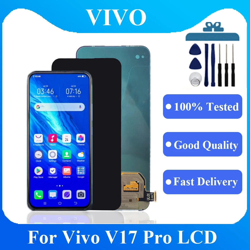 

AMOLED/ TFT For vivo v17 Pro LCD Display Touch Screen Digitizer Assembly Replacement For vivo v17 pro 1909 Lcd Display