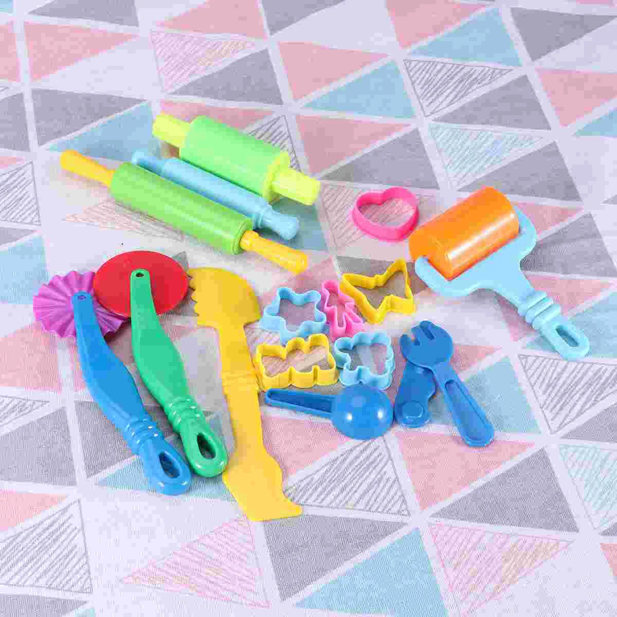 16 Pcs DIY Clay Model Toys Assorted Designs Tools Kids Modelling Color Dough Customer Service