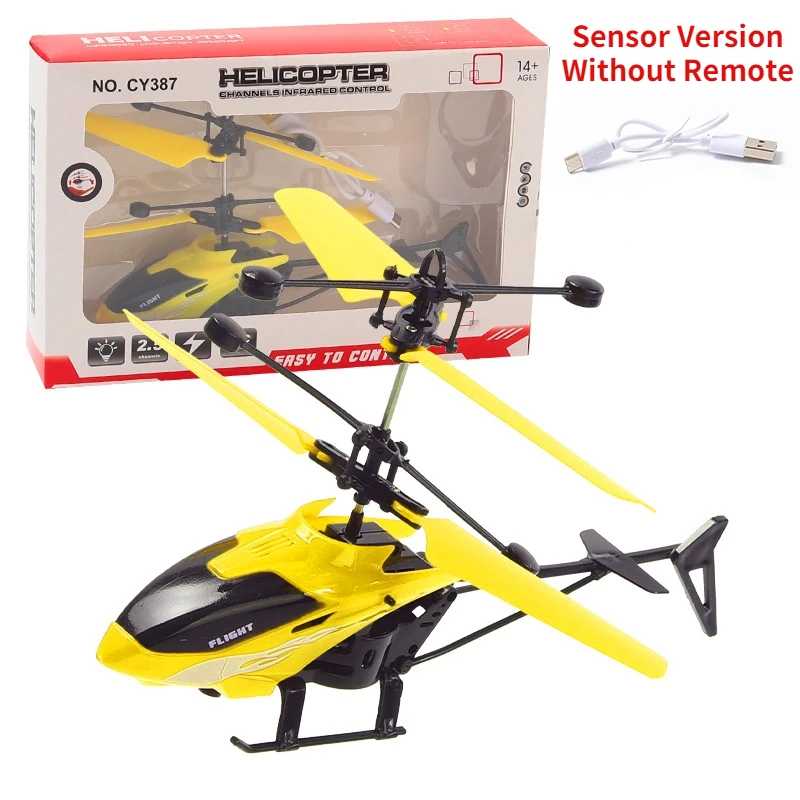 Remote Control Aircraft Induction 2CH Suspension Helicopter Fall-resistant Charging Light Aircraft