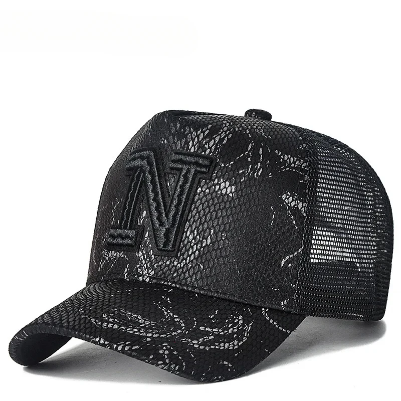 

Male Tide Big Head High Hat Men'S Baseball Caps Summer Suntan Breathable Outdoor Trucker Hats Fashion Joker
