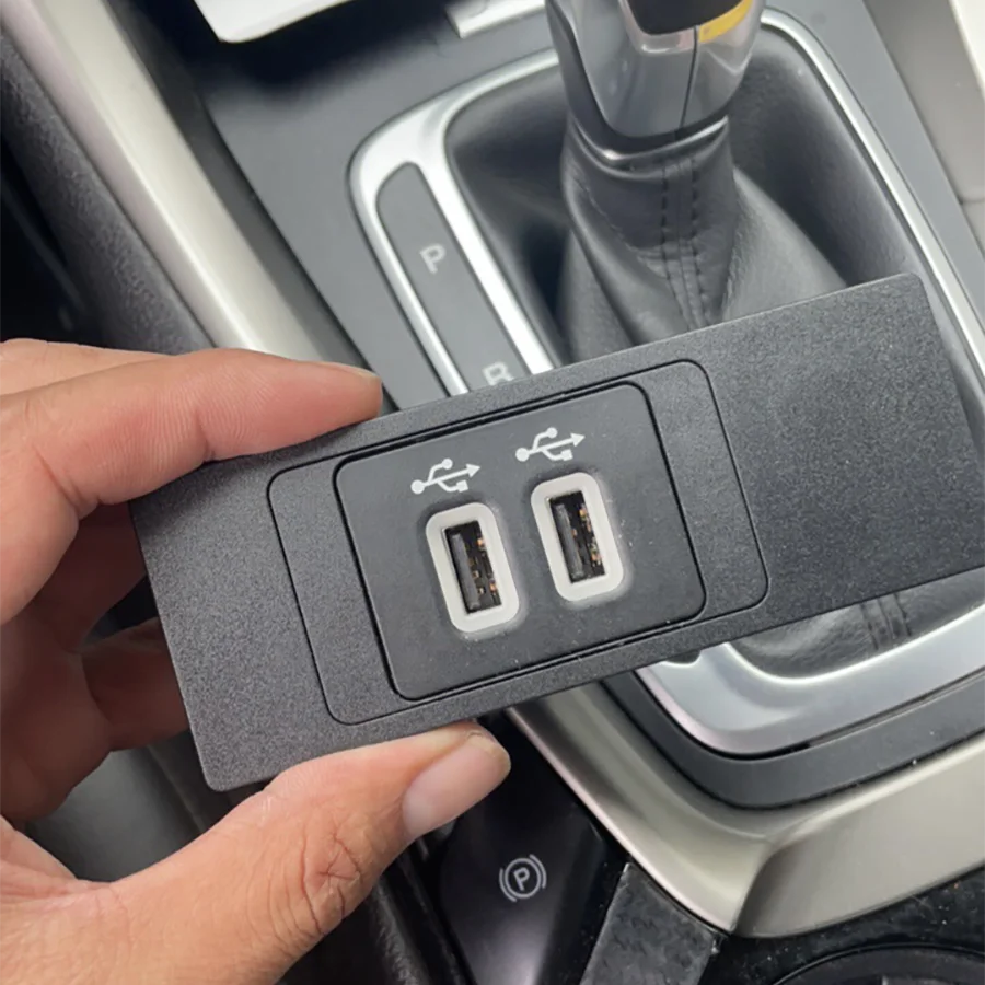 Wooeight Carplay Interface Module For Ford Single Dual USB TypeC Charger Socket Frame For Transit Explorer F-150 LC5T-14F014-DB