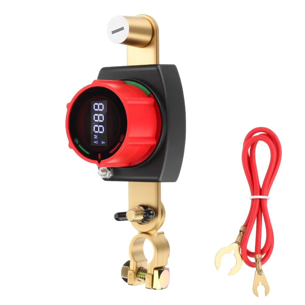 

Battery Disconnect & Top Post Kill Switch 12V-48V Heavy Duty Shut Off For 1PCS