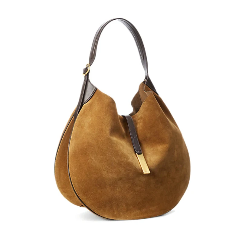 Luxury Designer Autumn and Winter Retro Women\'s Large-capacity Bag 2022 New Bag Female Large Bag Suede Shoulder Bag Bucket Bag