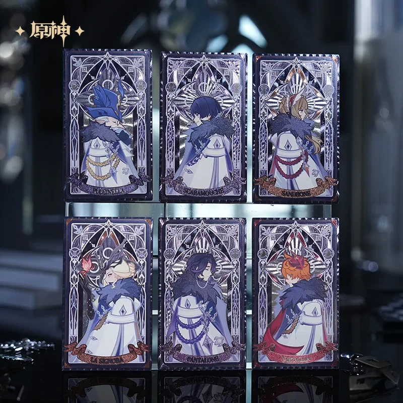 

Официальная игра miHoYo Genshin Impact, преломляющий знак Tartaglia Arlecchino, аниме-карточный орнамент, косплей, мультяшный реквизит, подарок на Хэллоуин