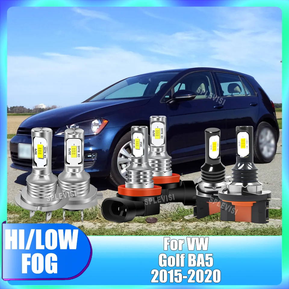 

Safer H15 H7 H11 Hi Beam/DRL ближнего света противотуманные фары всепогодная прозрачная видимость для VW Golf BA5 2015 2016 2017 2018 2019 2020
